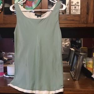 Lafayette mint green crepe Crop Top